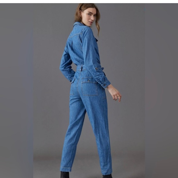 Pilcro and the letterpress Classic Denim Jumpsuit - Picture 7 of 9
